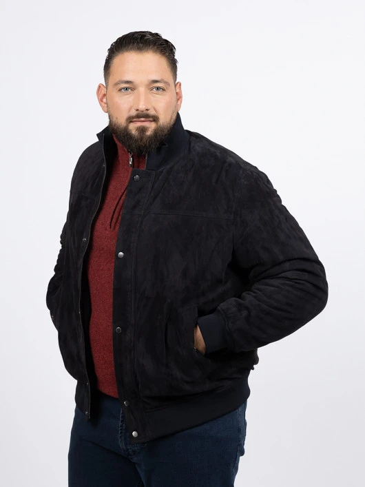 Blouson Cuir Marine Paul&shark Grande Taille 4 Blouson Cuir Marine Paul&shark Grande Taille – Image 2