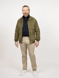 Blouson Cuir Uni Kaki Capel Grande Taille -Capel Boutique blouson cuir uni kakicapel grande taille 2