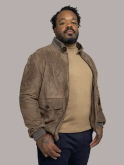 Blouson Cuir Uni Taupe Capel Grande Taille 11 Blouson Cuir Uni Taupe Capel Grande Taille -Capel Boutique blouson cuir uni taupe capel grande taille 4