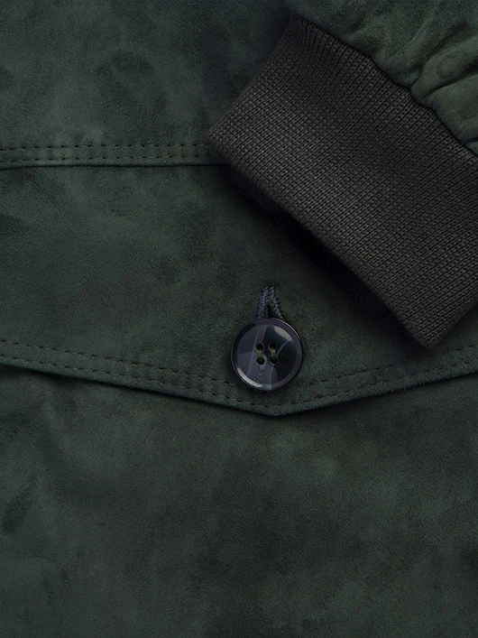 Blouson Cuir Vert Forêt Capel Grande Taille 4 Blouson Cuir Vert Forêt Capel Grande Taille – Image 2