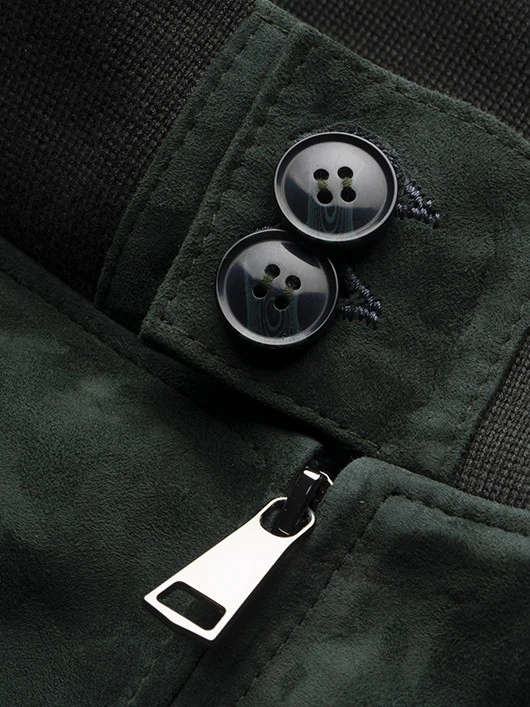 Blouson Cuir Vert Forêt Capel Grande Taille 6 Blouson Cuir Vert Forêt Capel Grande Taille – Image 4