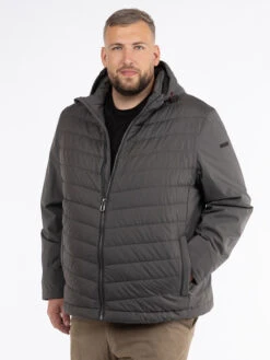 Blouson Matelassé Anthracite Bugatti Grande Taille