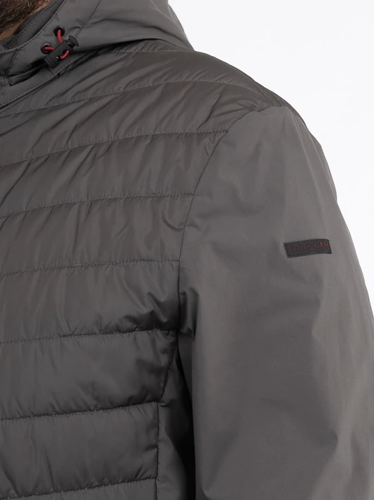 Blouson Matelassé Anthracite Bugatti Grande Taille 10 Blouson Matelassé Anthracite Bugatti Grande Taille – Image 8