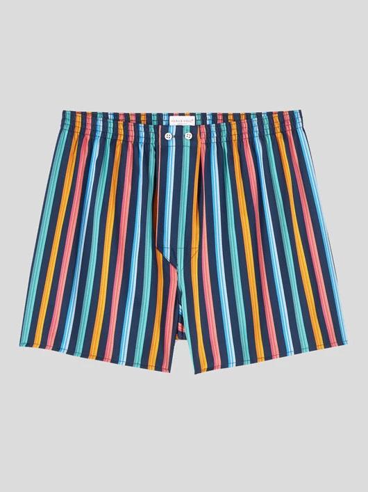 Calecon Rayures Multi Derek Rose Grande Taille 2 Calecon Rayures Multi Derek Rose Grande Taille