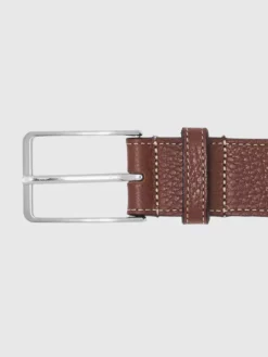 Ceinture Cuir Graine Unie Grande Taille -Capel Boutique ceinture cuir graine unie grandes tailles palissandre 2