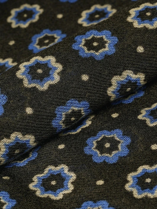 Chèche Kaki Fleuri Capel 4 Chèche Kaki Fleuri Capel – Image 2