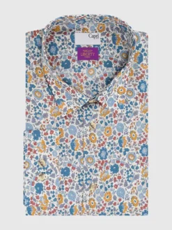 Chemise à Fleurs Tissu Liberty Grande Taille