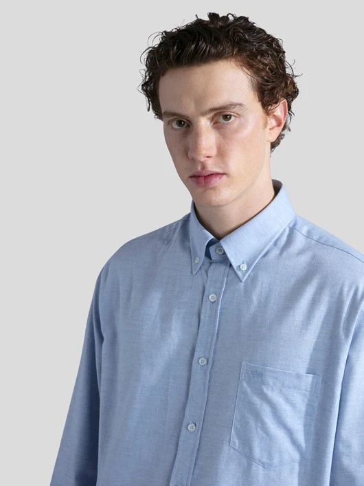 Paul&Shark Chemise Flanelle Bleu Ciel Paul & Shark Grande Taille 4 Paul&Shark Chemise Flanelle Bleu Ciel Paul & Shark Grande Taille – Image 2