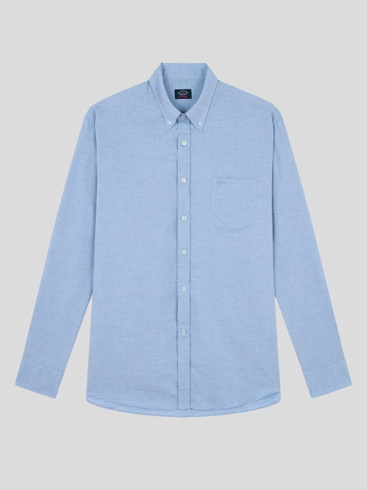 Paul&Shark Chemise Flanelle Bleu Ciel Paul & Shark Grande Taille 3 Paul&Shark Chemise Flanelle Bleu Ciel Paul & Shark Grande Taille