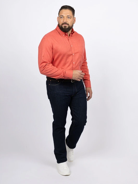 Paul&Shark Chemise Flanelle Corail Paul & Shark Grande Taille 7 Paul&Shark Chemise Flanelle Corail Paul & Shark Grande Taille – Image 5