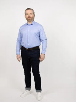 Chemise Max Dobby Bleu Capel Grande Taille -Capel Boutique chemise max dobby bleu capel grande taille 3