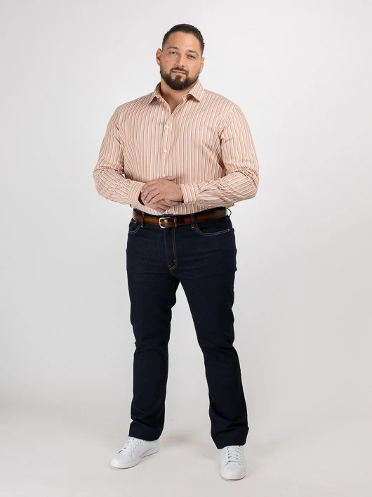 Chemise Max/leo Rayures Capel Capel Grande Taille 4 Chemise Max/leo Rayures Capel Capel Grande Taille – Image 2