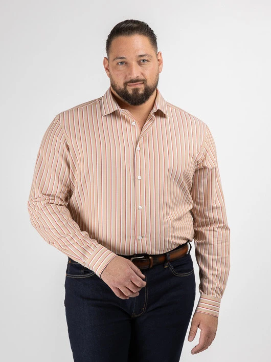 Chemise Max/leo Rayures Capel Capel Grande Taille 3 Chemise Max/leo Rayures Capel Capel Grande Taille