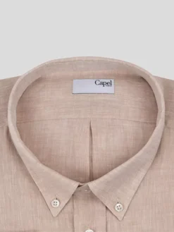 Chemise Lin Ficelle Capel Grande Taille -Capel Boutique chemise ml lin capel paris grandes tailles beige 2