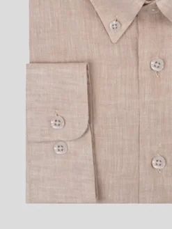 Chemise Lin Ficelle Capel Grande Taille -Capel Boutique chemise ml lin capel paris grandes tailles beige 3