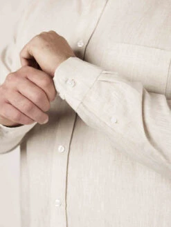 Chemise Ralph Lin Beige Capel Grande Taille -Capel Boutique chemise ralph leo lin beige capel grande taille 3