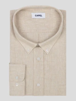 Chemise Ralph Lin Beige Capel Grande Taille -Capel Boutique chemise ralph leo lin beige capel grande taille 4