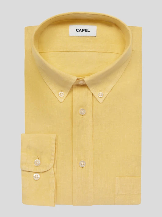 Chemise Ralph Lin Jaune Capel Grande Taille 4 Chemise Ralph Lin Jaune Capel Grande Taille – Image 2