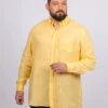 Chemise Ralph Lin Jaune Capel Grande Taille