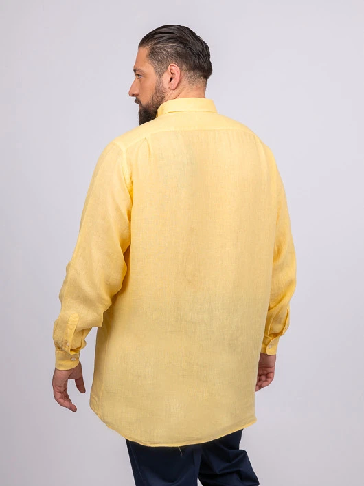 Chemise Ralph Lin Jaune Capel Grande Taille 8 Chemise Ralph Lin Jaune Capel Grande Taille – Image 6