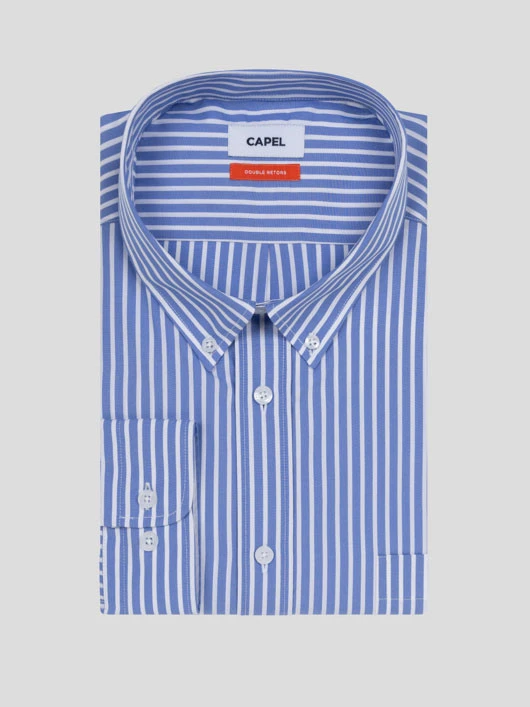 Chemise Rayee Ralph Double Retors Capel Grande Taille 5 Chemise Rayee Ralph Double Retors Capel Grande Taille – Image 3