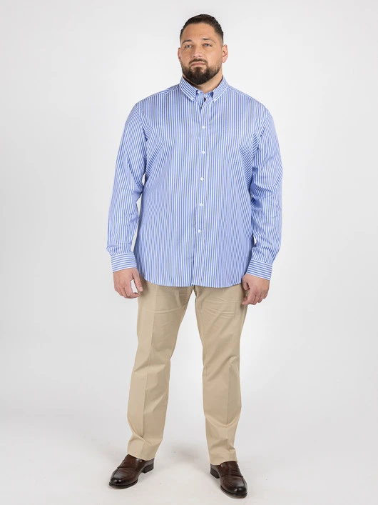 Chemise Rayee Ralph Double Retors Capel Grande Taille 3 Chemise Rayee Ralph Double Retors Capel Grande Taille