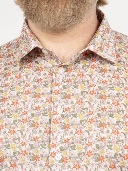 Chemise Tissu Liberty Fleurs Gianni Capel Grande Taille 7 Chemise Tissu Liberty Fleurs Gianni Capel Grande Taille – Image 5