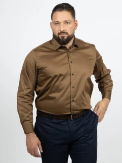 Chemise Unie Opposition Col Et Poignets Capel Grande Taille -Capel Boutique chemise unie opposition col et poignets capel grande taille 2