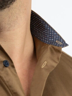 Chemise Unie Opposition Col Et Poignets Capel Grande Taille -Capel Boutique chemise unie opposition col et poignets capel grande taille 3