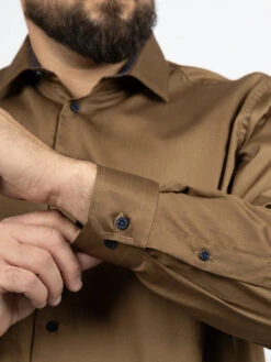 Chemise Unie Opposition Col Et Poignets Capel Grande Taille -Capel Boutique chemise unie opposition col et poignets capel grande taille 5