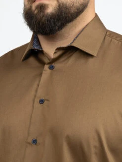 Chemise Unie Opposition Col Et Poignets Capel Grande Taille -Capel Boutique chemise unie opposition col et poignets capel grande taille 6