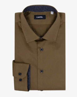 Chemise Unie Opposition Col Et Poignets Capel Grande Taille -Capel Boutique chemise unie opposition col et poignets capel grande taille 8