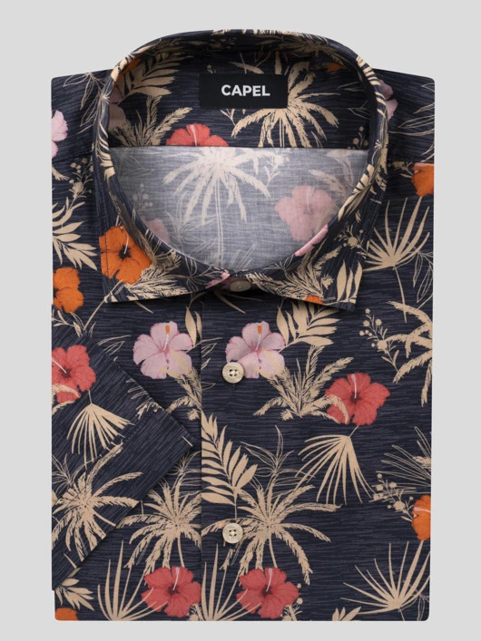 Chemisette Motifs Fleurs Hibiscus Capel Grande Taille 4 Chemisette Motifs Fleurs Hibiscus Capel Grande Taille – Image 2