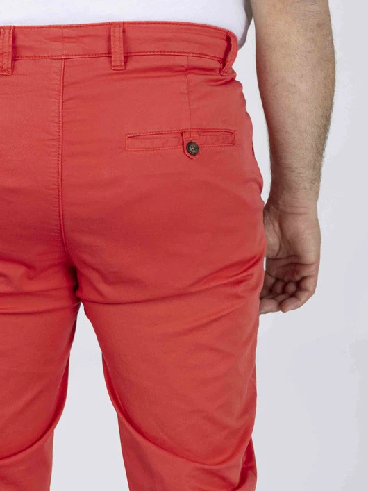 Chino Matt Rouge Corail Capel Grande Taille 5 Chino Matt Rouge Corail Capel Grande Taille – Image 3
