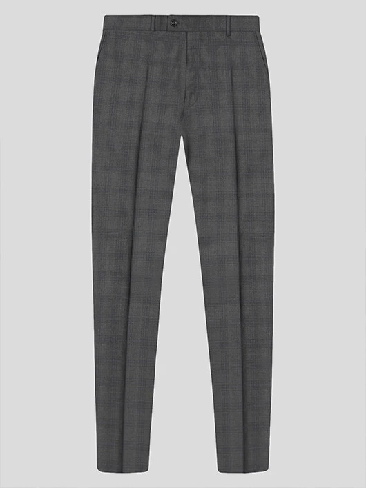 Costume Prince De Galles Privé Anthracite Grande Taille 8 Costume Prince De Galles Privé Anthracite Grande Taille – Image 6