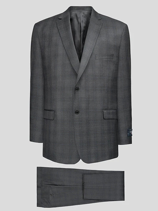 Costume Prince De Galles Privé Anthracite Grande Taille 3 Costume Prince De Galles Privé Anthracite Grande Taille