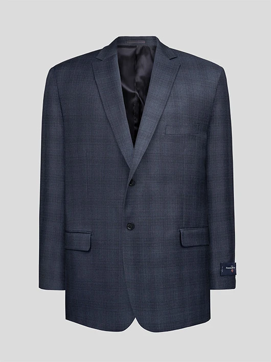 Costume Prince Galles Indigo Privé Grande Taille 4 Costume Prince Galles Indigo Privé Grande Taille – Image 2