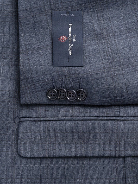 Costume Prince Galles Indigo Privé Grande Taille 6 Costume Prince Galles Indigo Privé Grande Taille – Image 4