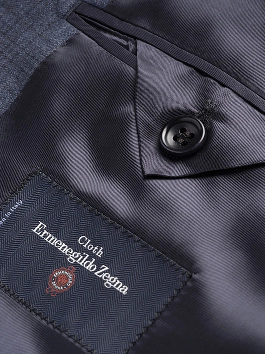 Costume Prince Galles Indigo Privé Grande Taille 7 Costume Prince Galles Indigo Privé Grande Taille – Image 5