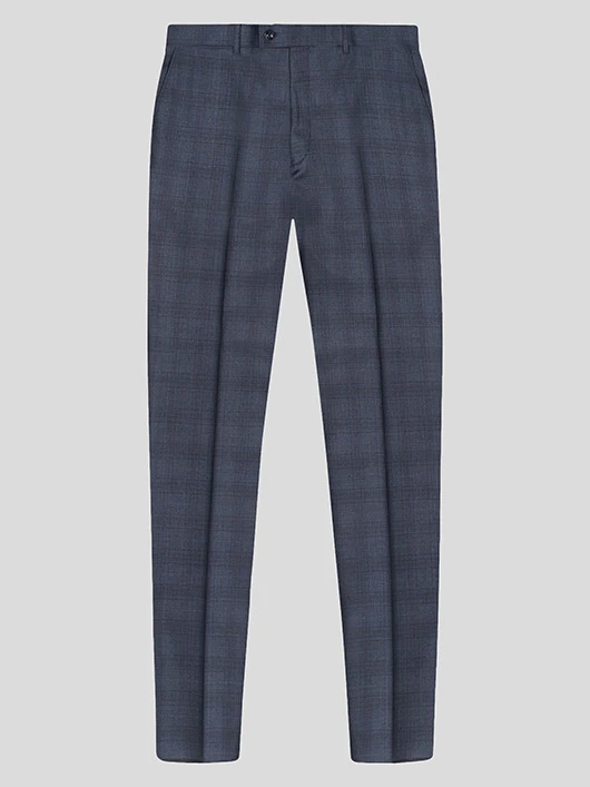 Costume Prince Galles Indigo Privé Grande Taille 8 Costume Prince Galles Indigo Privé Grande Taille – Image 6