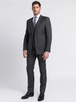 Costume Séparable 3 Pcs Super 120's Gris Capel Grande Taille