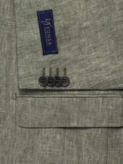 Costume Séparable 2 Pcs 100% Lin Vert Capel Grande Taille -Capel Boutique costume separable lin 2 pieces vert capel grande taille 3