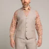 Gilet En Lin Beige Capel Grande Taille -Capel Boutique gilet en lin beige capel grande taille