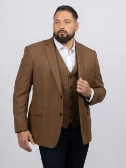 Gilet Natte Caramel Capel Grande Taille -Capel Boutique gilet natte caramel capel grande taille 2