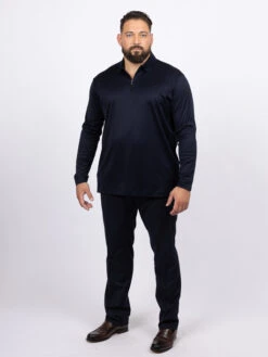 Pantalon De Ville Marine Gabin Capel Grande Taille