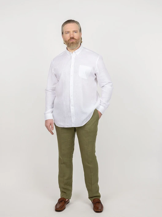 Pantalon En Lin Kaki Elastique Capel Grande Taille 6 Pantalon En Lin Kaki Elastique Capel Grande Taille – Image 4