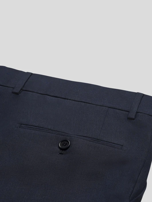 Pantalon En Lin Marine Capel Grande Taille 4 Pantalon En Lin Marine Capel Grande Taille – Image 2