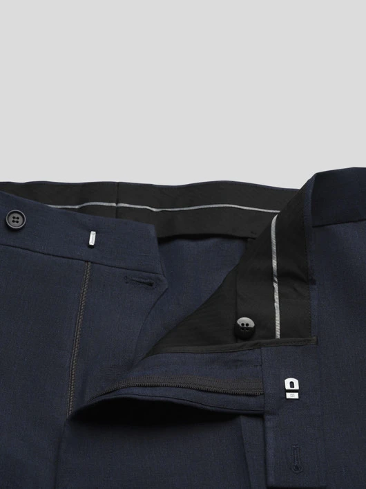 Pantalon En Lin Marine Capel Grande Taille 5 Pantalon En Lin Marine Capel Grande Taille – Image 3