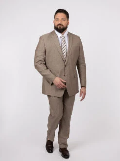 Pantalon En Lin Marron Glacé Capel Grande Taille 10 Pantalon En Lin Marron Glacé Capel Grande Taille -Capel Boutique pantalon en lin marron glace capel grande taille 3