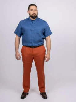 Pantalon En Lin Tomette Élastique Capel Grande Taille -Capel Boutique pantalon en lin tomette elast capel grande taille 4